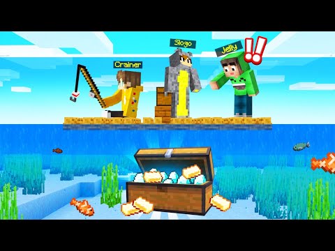 INSANE! JELLY Unearths EPIC Treasure in Our Minecraft Raft!
