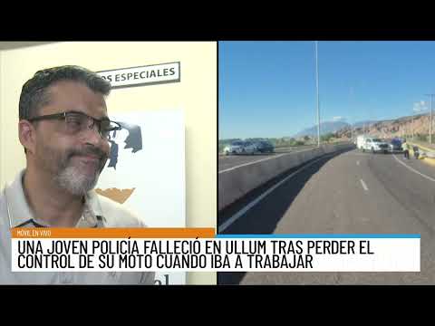 Una policía falleció en Ullum tras perder el control de su moto: una avispa la habría molestado