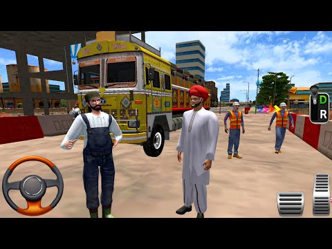 Indian Truck Driving 3D - Cargo Truck Construction Trasporter Simulator : Android Gameplay 