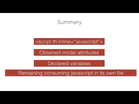 Springboot Externalizing Javascript Containing Thymeleaf Model Attributes