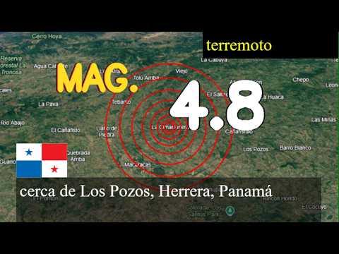 😱🚨  Terremoto cerca de Los Pozos, Herrera, Panamá actualizaciones en vivo hoy: Terremoto de magnitud