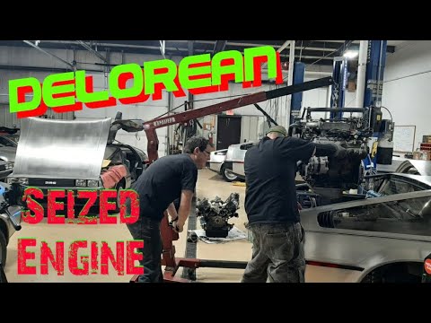 Seized DeLorean Engine gets Pulled