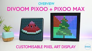 Divoom Pixoo vs Pixoo Max OVERVIEW - PIXEL ART DISPLAYS (2020)  🌈   🖼