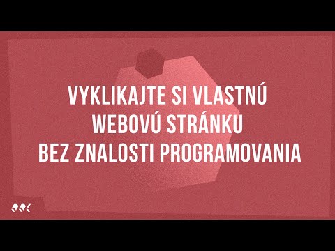 Vlastná webstránka za pár minút