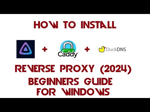 Full Install of Caddy + DuckDNS + Jellyfin  Reverse Proxy Beginners Guide for Windows (2024)