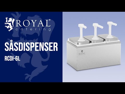 video - Såsdispenser - 3 pumpar - 3 x 2 l