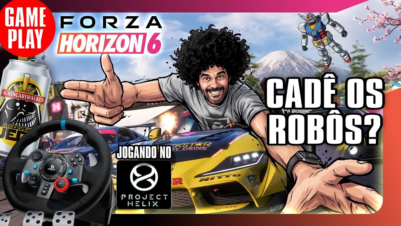 🎮🚨 AO VIVO  -  FORZA 6, CADÊ OS ROBÔS GIGANTES? JOGANDO NO PROJECT HELIX COM VOLANTE G29 #forza6