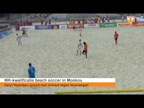Stunning overhead kick WC qualification beach soccer Video