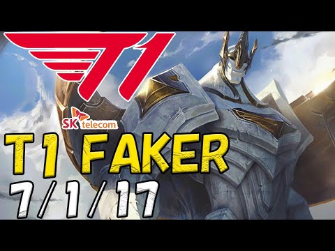 T1 Faker ガリオ(Galio) VS アジール(Azir) MID patch 12.21 NA RANK