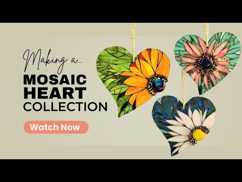 Learn How to Make a Mosaic Heart  |  See Our Collection  |  DIY Mosaic Artwork