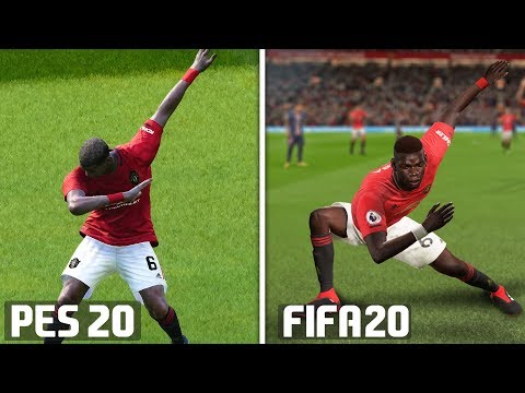 FIFA 20 vs PES 2020: Celebrations Comparison Video