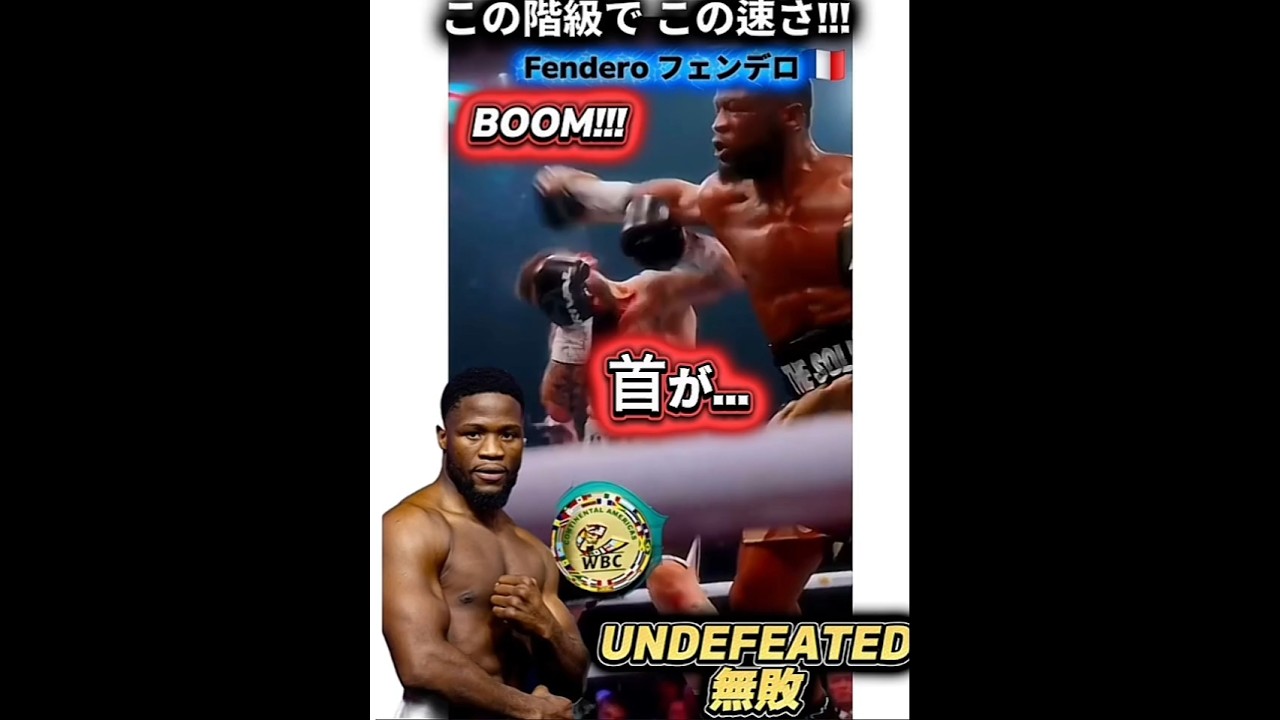 【14-0 無敗 10KO】フェンデロ🇫🇷 Sミドル級で高速コンボ技!!! 首がひん曲がる強烈KO! Moreno Fendero