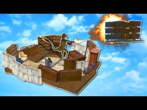 FLOATING BASE BATTLE! - Garry's Mod Gameplay - Gmod Base Building & Battle!