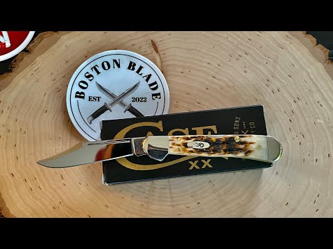 Case knife - 133 Amber bone mini copperlock USA 🇺🇸 🔪
