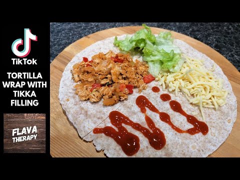 TIKTOK Viral Tortilla Wrap Hack | TIKTOK Tortilla Wraps | Chicken Tikka Wrap #Shorts