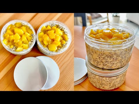 How I Prepare My Overnight Chia Seeds and Oats *Delicious* 😊 #oats #chiaseeds #overnight #breakfast