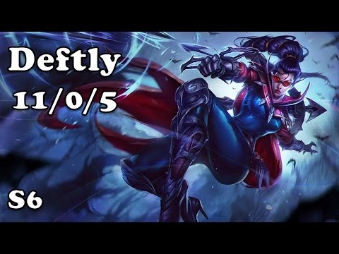 42: Deftly Vayne ADC VS Ezreal S6 Master Ranked NA League of legends
