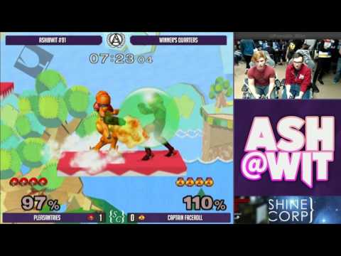 Pleasantries (Samus) vs Captain Faceroll (Sheik) - ASH@WIT #91 Melee Winner's Quarters
