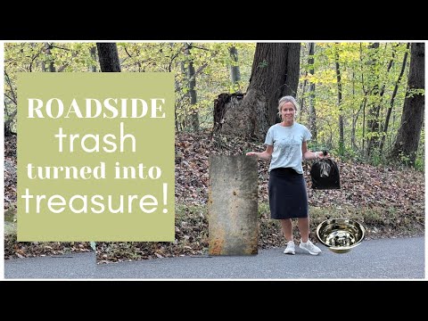 Roadside Finds ~ Trash to Treasure ~ Roadside Trash Turned into Treasure ~  Trash Before and After
