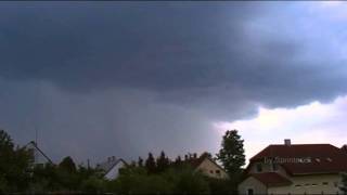 preview picture of video 'Izolált heves egycellás zivatar (Severe single-cell thunderstorm) 2011.05.22 Fonyód'