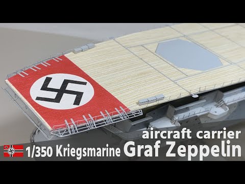 Kriegsmarine Flugzeugträger Graf Zeppelin Teil 13 Flugdeck Schiffsmodell im Maßstab 1/350