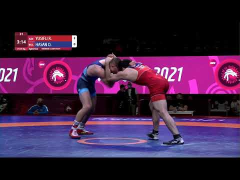 1/8 FS - 79 kg: R. YUSIFLI (AZE) v. O. HASAN (BUL)