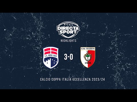 Calcio Coppa Italia Eccellenza Ritorno Ottavi di Finale - Bosa-Tharros 3-0 (Highlights)