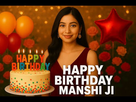 🎉 Happy Birthday Manshi Ji 🎂 | Special Name Birthday Song 2025 🎶 | Personalized Wishes #video