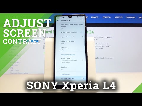 How to Set High Contrast in SONY Xperia L4 – Adjust Screen Contrast