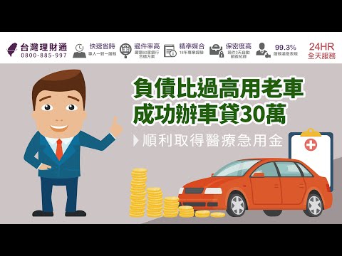 汽車貸款推薦 最高貸車價180 最快1天撥款 台灣理財通