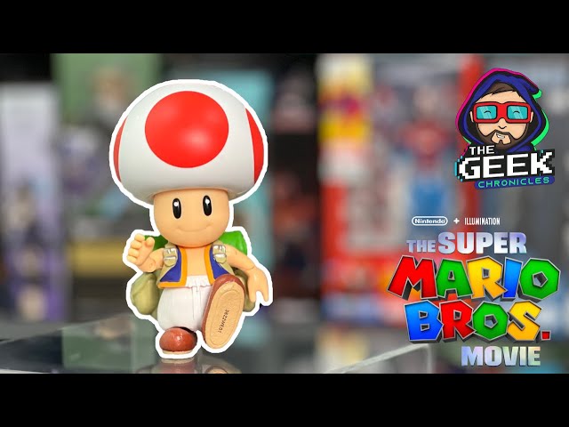 Vídeo relacionado con Nintendo Super Mario - Figura Toad de 13 cm Totalmente Articulada - Juguete Toad con hasta 9 Puntos de Articulación - Juguete Finamente Detallado con Ojos de Cristal - Juguetes Niños 3 Años +