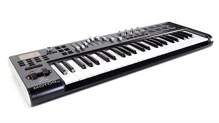 Video thumbnail for MOTÖR 49 49-Key USB/MIDI Master Controller Keyboard with Motorized Faders and Touch-Sensitive Pads by Behringer