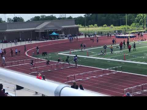 Girls 100m Hurdles Heat 1
