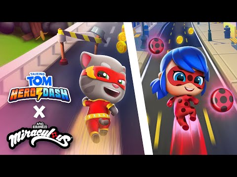Miraculous Hero Race 🐞⚡ Talking Tom Hero Dash x Miraculous Ladybug