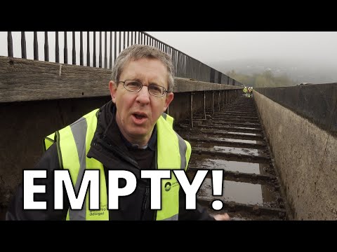 327. The highest canal aqueduct in the world just got emptied!