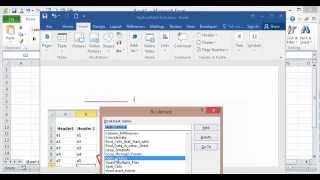 Excel Hyperlink to a Word Document