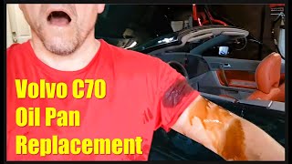 2009 Volvo C70 T5 M66: Oil pan replacement