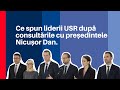 Ce Spun Liderii USR După Consultările Cu Președintele Nicușor Dan