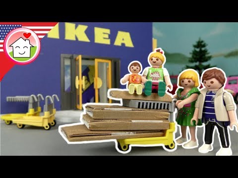 Playmobil english The Hauser Family at IKEA - Toy film for kids