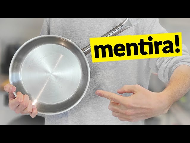 Vídeo relacionado con ROYALTY LINE, Juego de 12 piezas, batería de cocina de acero inoxidable, incluye sartén y cacerolas con tapa de vidrio, compatible con todas las fuentes de calor, 24 cm, Plata