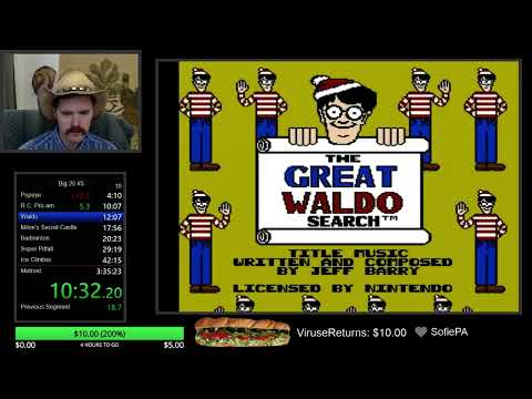 Best of NES Big 20 #5 practice run (Kirby's Adventure, Ghosts N Goblins, Battletoads, Gradius, etc)