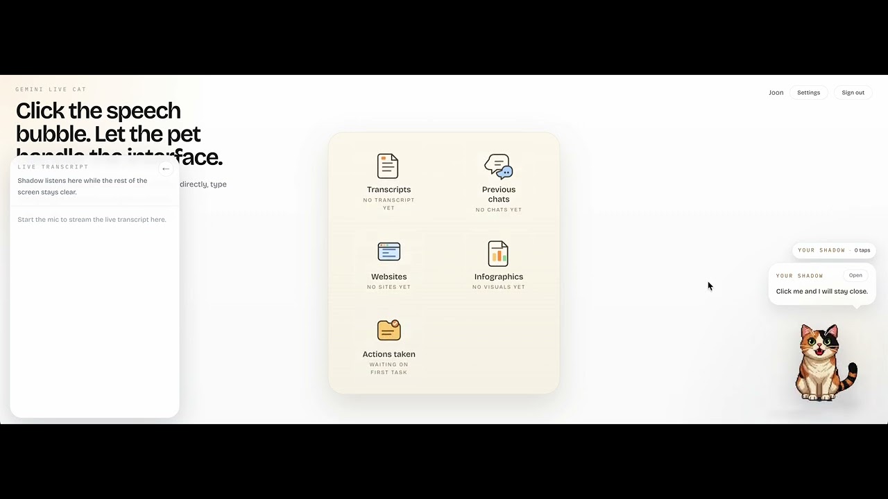 YourShadow.app project preview