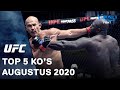 Top 5 KO's - augustus 2020