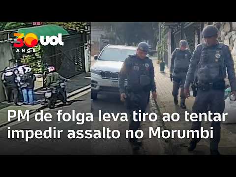 Policial de folga reage a assalto em restaurante e é baleado no Morumbi; veja vídeo
