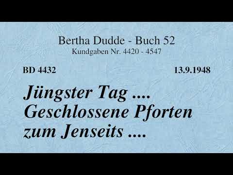 BD 4432 - JÜNGSTER TAG .... GESCHLOSSENE PFORTEN ZUM JENSEITS ....