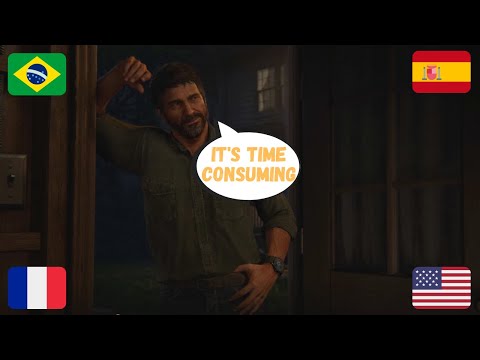 Joel's Clock Joke in 4 different languages | All Variation | Last of Us 2