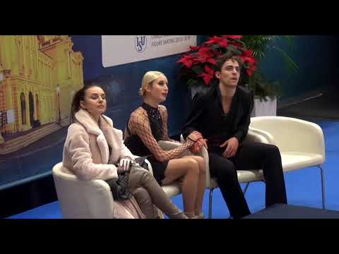 Golden Spin of Zagreb 2018 - Senior Ice Dance - Rhythm Dance - Warm up Group 3