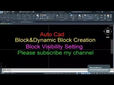 AutoCAD Dynamic Block with Visibility Parameters