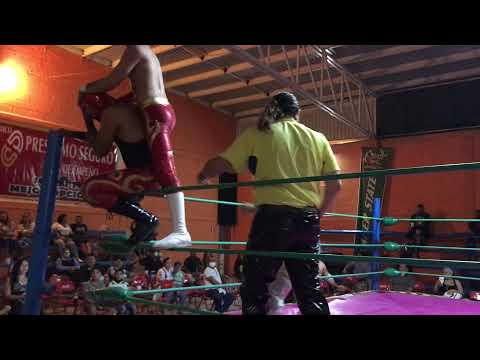 Fantasy, Zonik y Centella Azul Jr vs Sparko Jr, Hijo del Imperio Negro y Baby Olmos