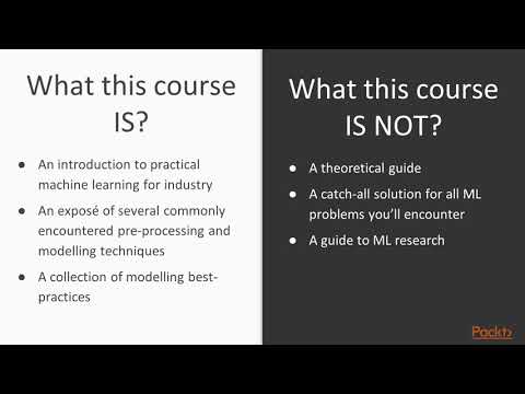 Hands-On Machine Learning with Python and Scikit-Learn : The Course Overview | packtpub.com